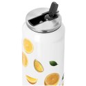 Kubek Termiczny Puszka Cytryny Bidon Stalowy na Kawę Herbatę ORION 700 ml