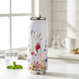 Kubek Termiczny Puszka Kwiaty Bidon Stalowy na Kawę Herbatę ORION 500 ml