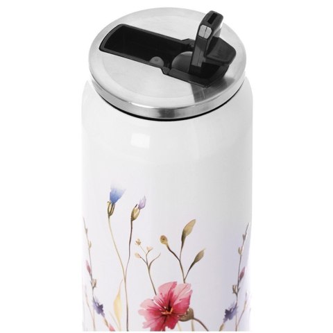 Kubek Termiczny Puszka Kwiaty Bidon Stalowy na Kawę Herbatę ORION 500 ml
