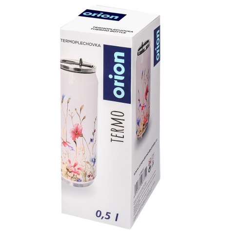 Kubek Termiczny Puszka Kwiaty Bidon Stalowy na Kawę Herbatę ORION 500 ml