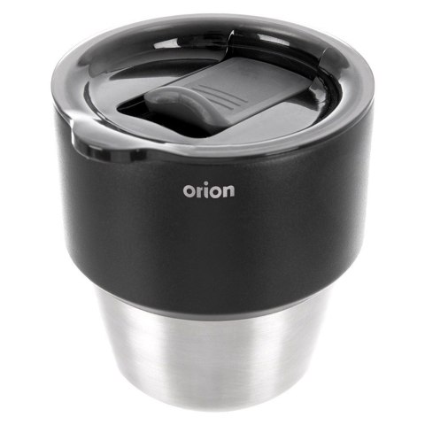 Kubek Termiczny Stalowy Czarny Mały Espresso 220 ml z Pokrywką
