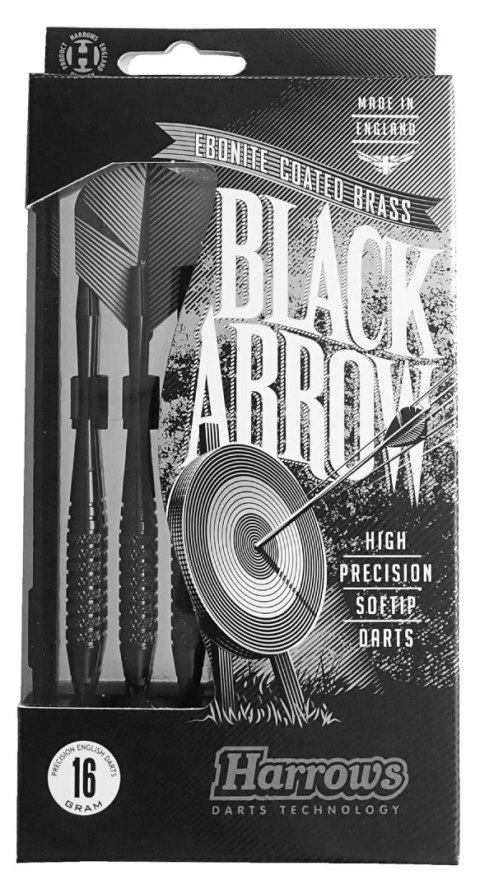 Lotki Rzutki do Darta Elektronicznego Solidne HARROWS SOFT BLACK ARROW 14g