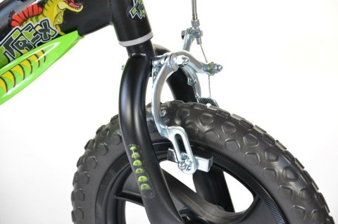 Rowerek Dziecięcy 16 Cali Dinozaur Dinosaur Czarny Hamulec Dino Bikes