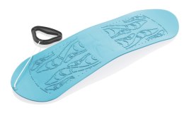 Deska do Zjeżdżania Snowboard na Śnieg Ślizg Lazurowy KUBISPORT 69 cm