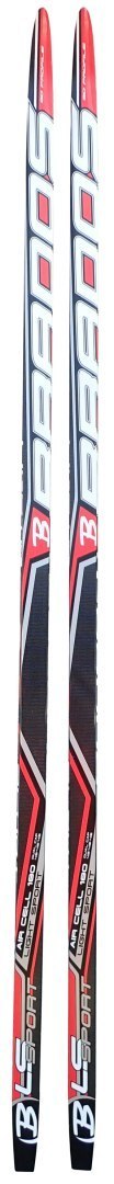 Narty Biegowe Biegówki BRADOS z Czarno-Czerwone Solidne 180 cm