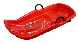 Sanki Bobslej Bob Plastikowe Czerwone z Hamulcami KUBISPORT 79 cm