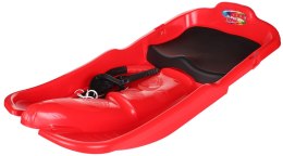 Sanki Bobslej Bob Plastikowe Czerwone z Hamulcami Siedziskiem SUPERJET 86cm