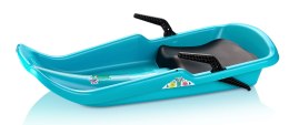 Sanki Bobslej Plastikowe Lazurowe z Hamulcami Siedziskiem KUBISPORT 86 cm