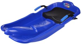 Sanki Bobslej Plastikowe Niebieskie z Hamulcami Siedziskiem SUPERJET 86 cm