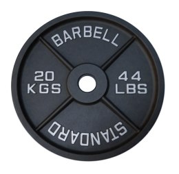 Talerz Ciężar Obciążenie Olimpijskie Żeliwne Solidne KUBISPORT 20 kg 50mm