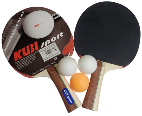 Zestaw Paletki Rakietki do Tenisa Stołowego + Piłeczki KUBISPORT 3w1